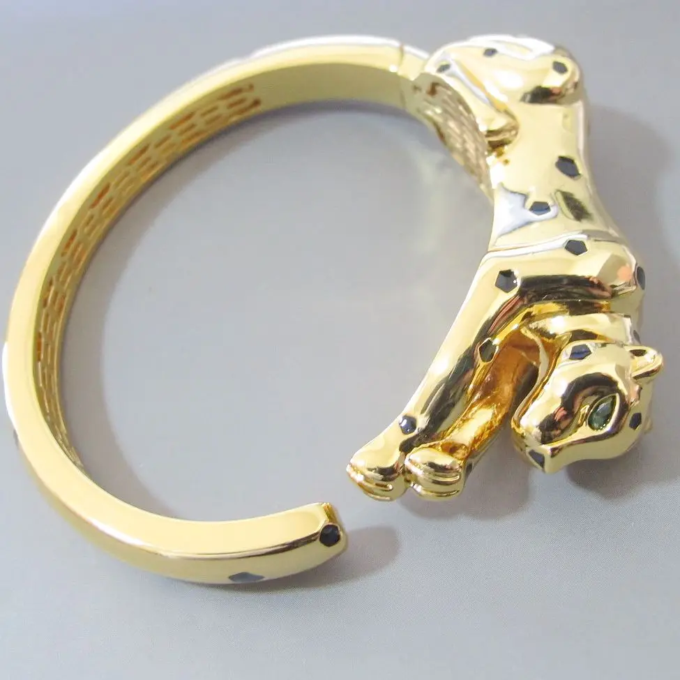 Браслет с леопардовым принтом в виде черных пятен Браслет-манжета пантеры для