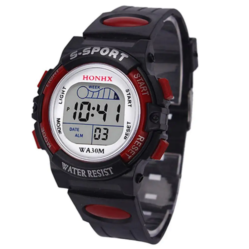 

30% Dropshipping Hot Men Women Students' Fashion Digital Multifunctional Alarm Sports Wrist Watch