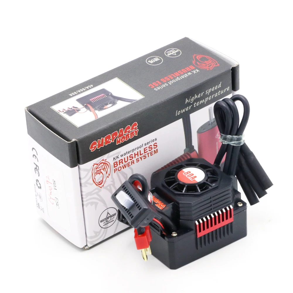Водонепроницаемый 25A 35A 45A 60A 80A 120A 150A ESC бесщеточный, Скорость контроллер для 1/8 1/10 1/12 1/20 RC автомобиль