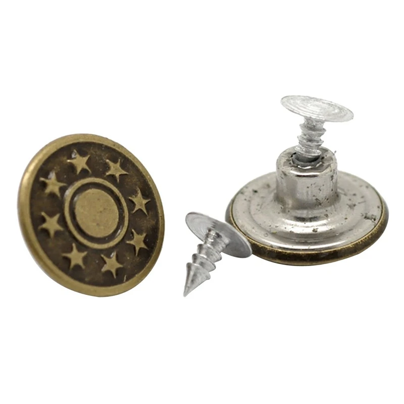 Лидер продаж в переменного тока 50 1 комплект звезда металлические кнопки Jean Tack