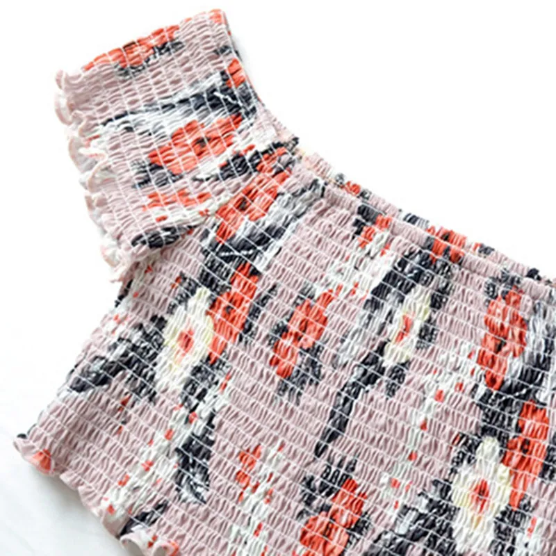 Женский комплект из двух предметов шифоновый топ и юбка летний с шортами длинная