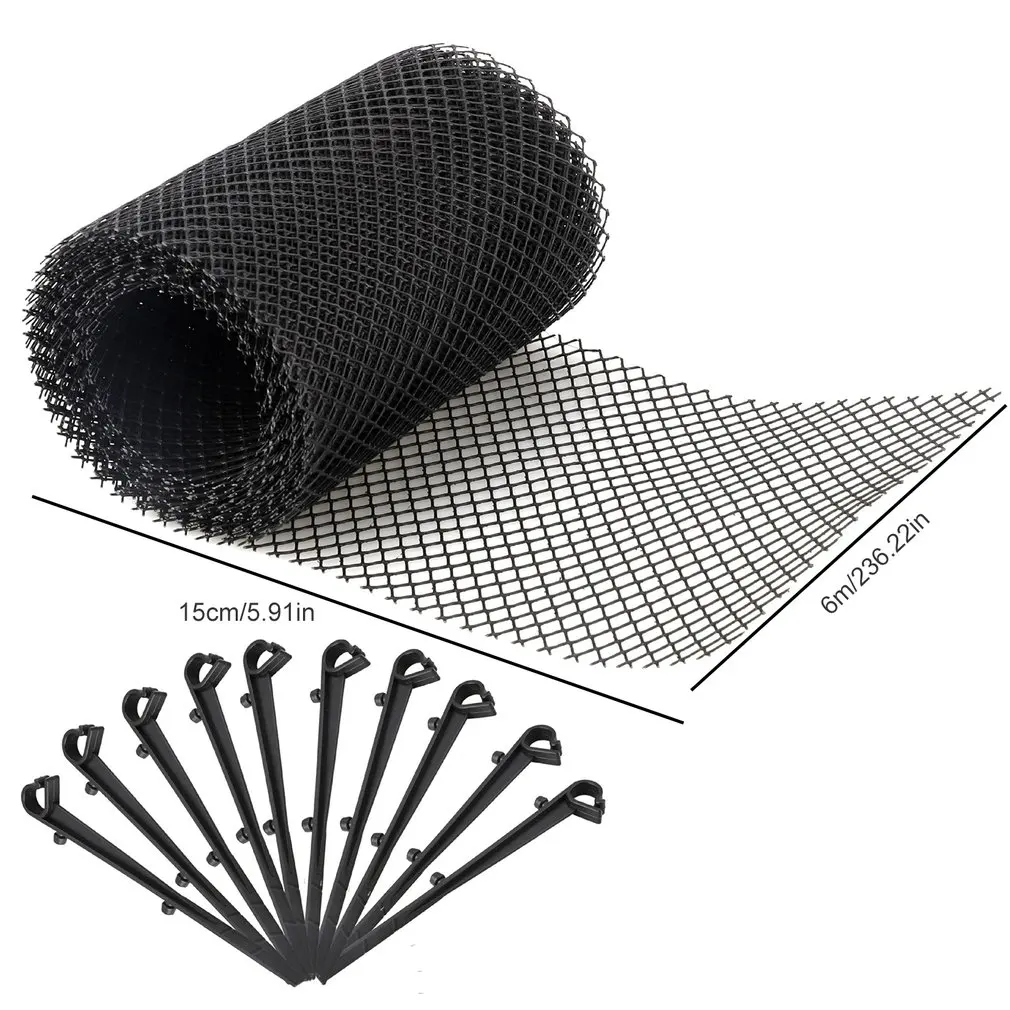 

New Roof Gutter Guard Filters Strainer Stops Blockage Leaf Drains Debris Drain Net Cover Horticultural Protection Net