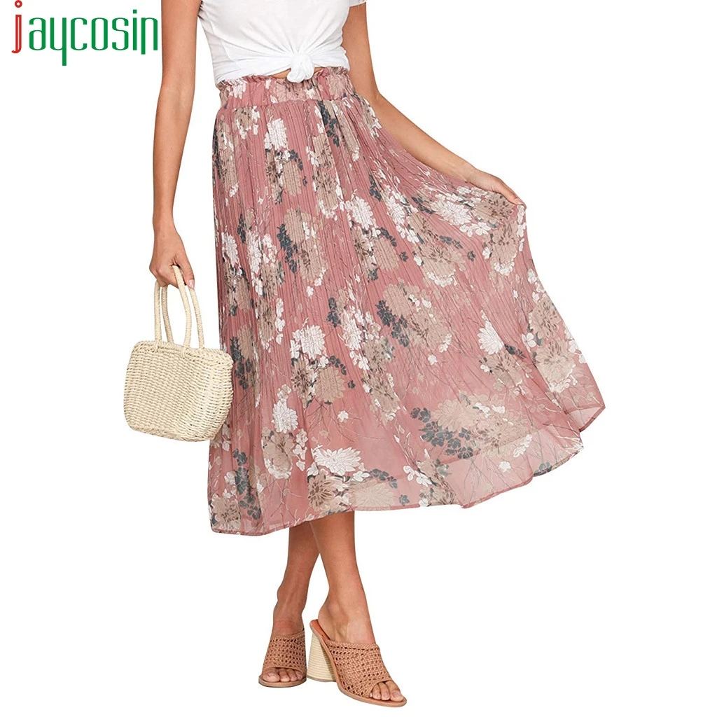 Женская длинная Плиссированная юбка свободная фатиновая с высокой талией и