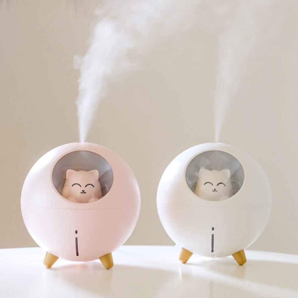 

Lovely Pet Air Humidifier 220ml Ultrasonic Aroma Essential Oil Diffuser Nano Spray Cool Mist Maker Romantic LED Night Lamp