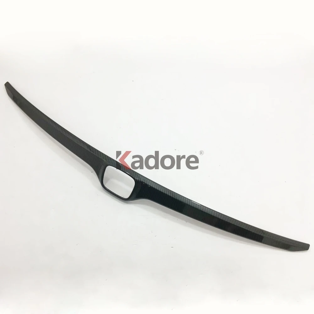 For CRV CR-V Carbon Fiber Trim Rear Trunk Lid Cover Tailgate Strip Back Door Boot Garnish Accessories