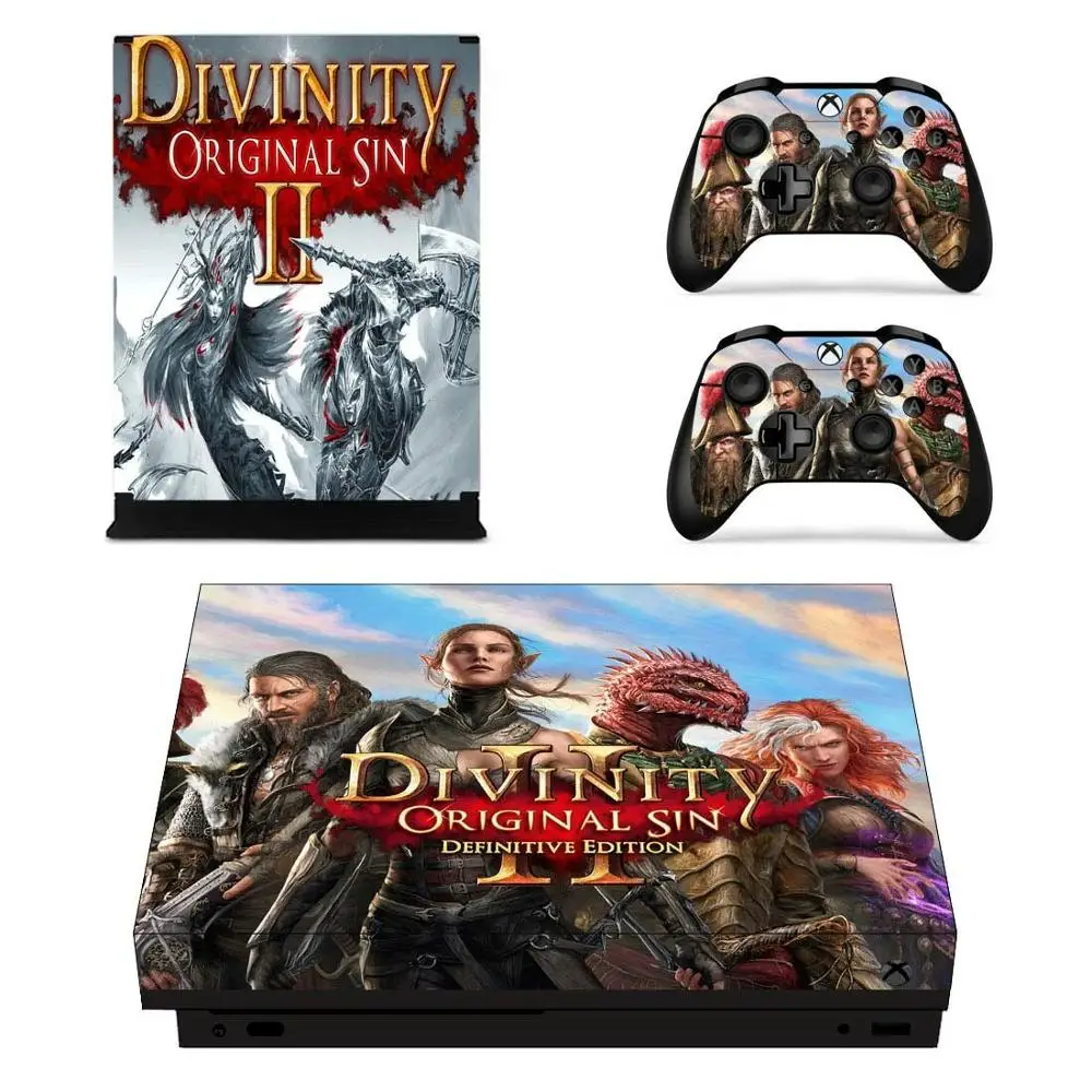 Divinity: оригинальная наклейка Sin 2 s для Xbox One X Skin стикеры Adesivo one консоли пульты