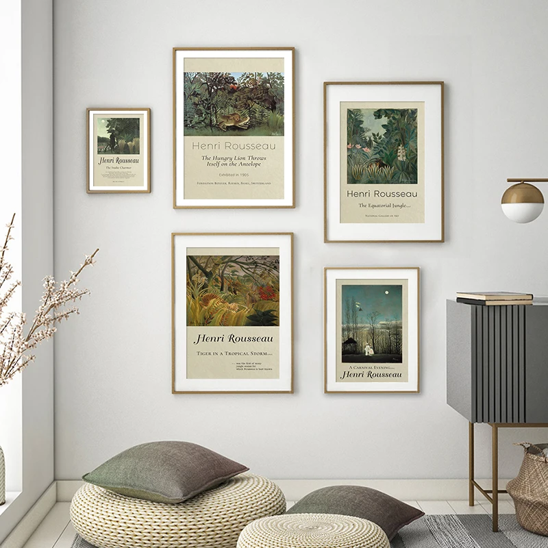 

Henri Rousseau Abstract Landscape Exhibition Poster Printing Canvas Oil Painting Wall Art Picture Modern Living Room Home Decor