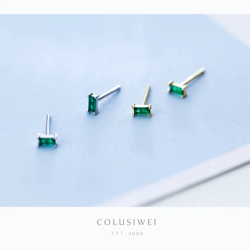 Colusiwei изумрудная огранка зеленого цвета с украшением в виде кристаллов маленький