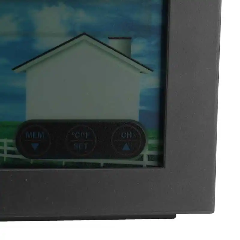 

Temperature Humidity Meter Thermometer Hygrometer Clock Digital Wireless Selected with LCD Touch Screen for Indoor Outdoor