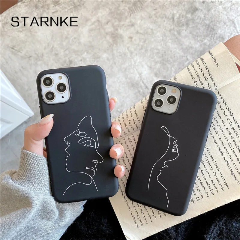 abstract art line phone case for samsung galaxy a50 a70 a30 a10 a20 a40 a30s a01 a31 a41 a51 a71 a20e a20s a42 5g silicone cover free global shipping