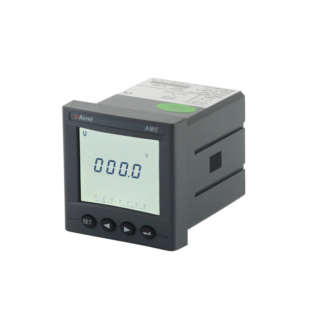 

AMC72L-DV factory single phase LCD display intelligent dc voltmeter with RS485 Modbus-RTU communication