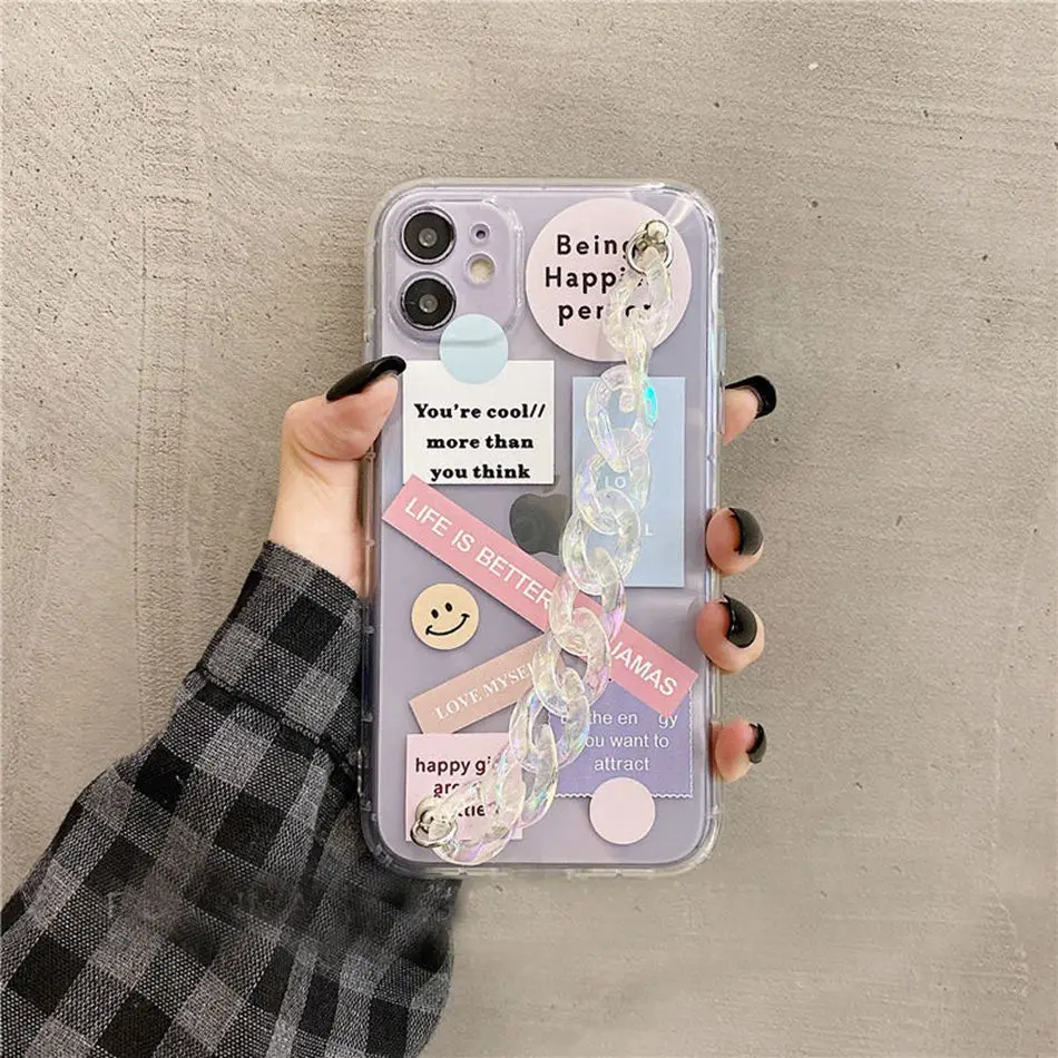 colorful chain phoen case for samsung a02s a32 a72 a52 a42 a12 a71 a51 a50 70 a50s a20 a30 a81 label tpu clear soft back cover free global shipping