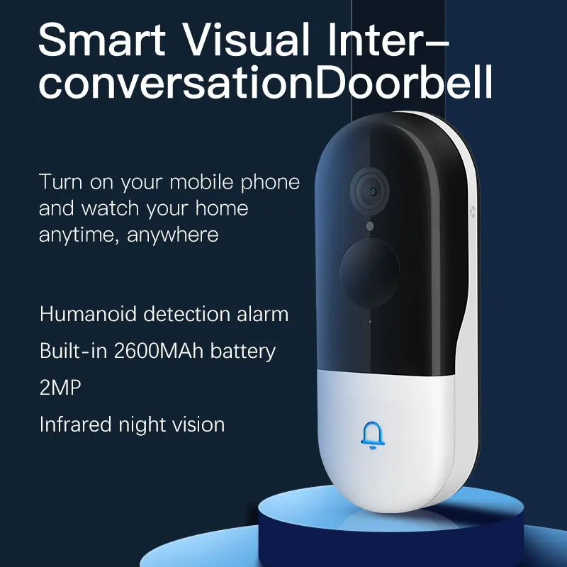 Vstarcam WiFi Video Doorbell 1080P HD Free Cloud Storage For Life Wireless Camera Intercom PIR Alarm Smart Home | Безопасность и