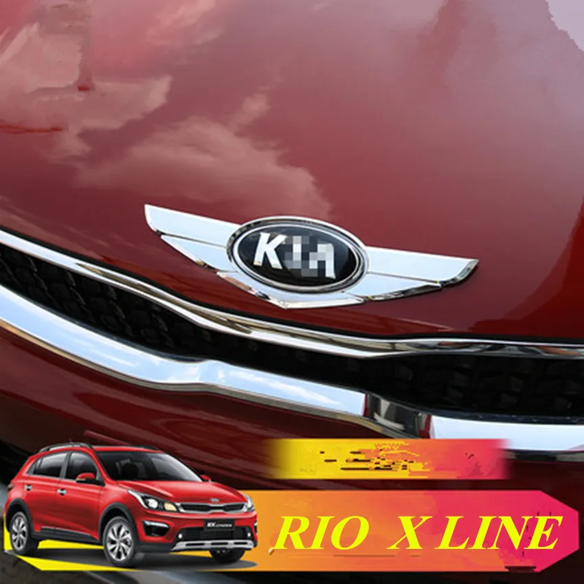 

NEW RIO X LINE Emblem 3D Sticker Logo Label Frame Cover for KIA RIO X LINE 2017-2020