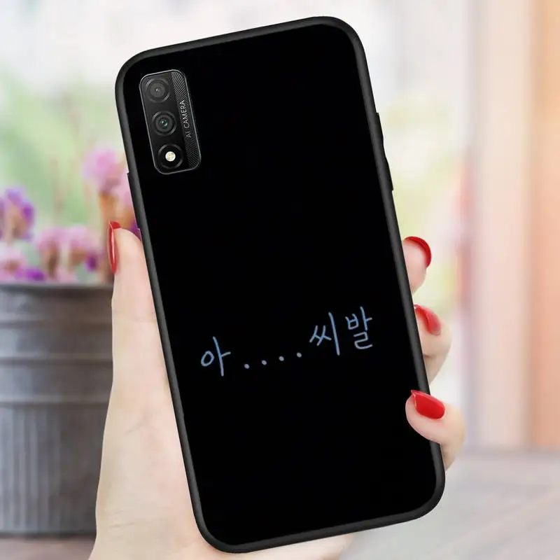 

Korean aesthetic text letter black Phone Case For Samsung J2 J4 J5 J6 J7 J8 Prime Plus Note 7 8 9 10 20 lite ultra Cover
