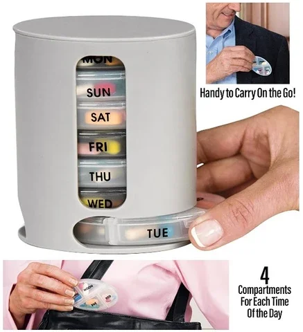 Для путешествий Медицина-держатель для планшета 7 дней в неделю диспенсер