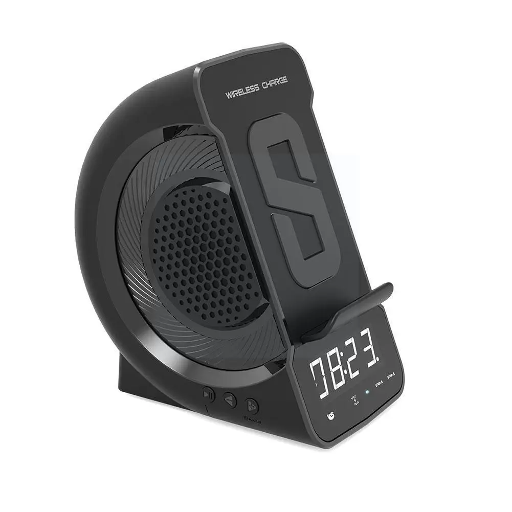 

2021 New Three-in-one Wireless Charging Bluetooth Bluetooth Speaker Speaker Alarm Clock Clock U8k5