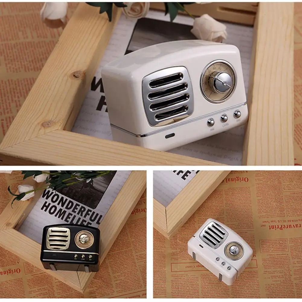 Стильный Bluetooth динамик для мобильного телефона, инновационный радио, ретро портативный мини беспроводной Bluetooth динамик, громкий динамик, динамик s#42