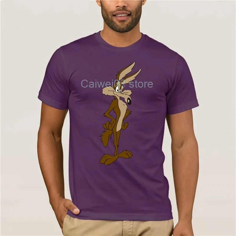 

Summer Mens T Shirt 2019 Newest Wiley Coyote Cartoon Movie Funny Casual tops mens Clothing Fashion Mens Short sleeve T Shirt