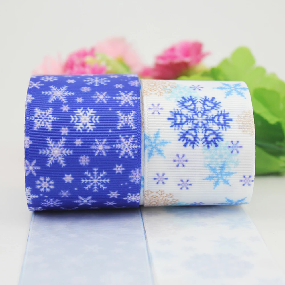 10 ярдов корсажная лента с принтом снежинок сделай сам головной убор и бант