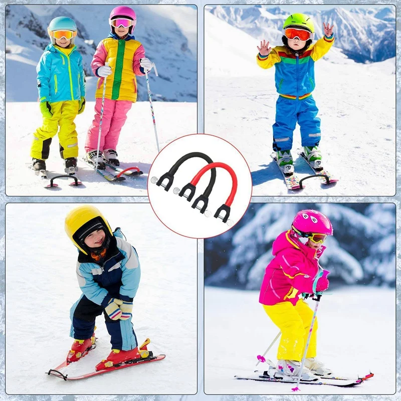 2Pcs Ski Tip Connector Training Aid Skis Tools for Winter Skiing Kids Adults Beginner | Спорт и развлечения