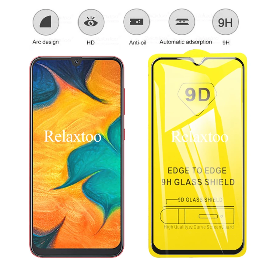Защитное стекло 9D на весь экран пленка для samsung galaxy a70 a50 a40 a30 a20 a20E a10 a 50 30|Защитные