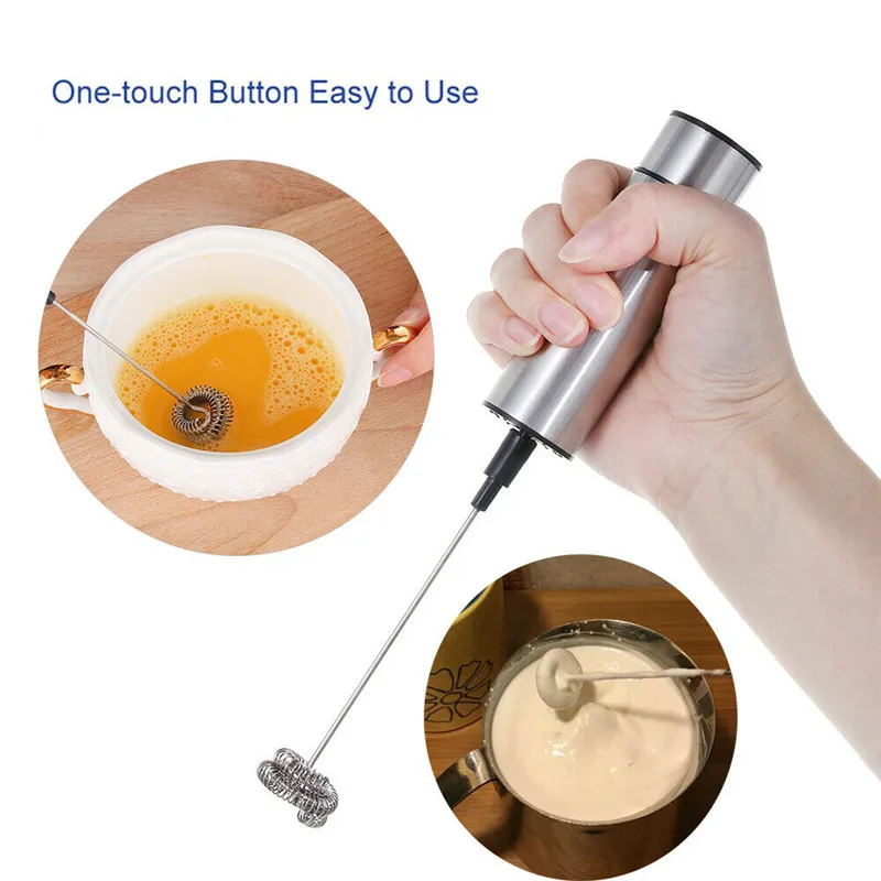 Электрический взбиватель для яиц пенообразователь из нержавеющей стали