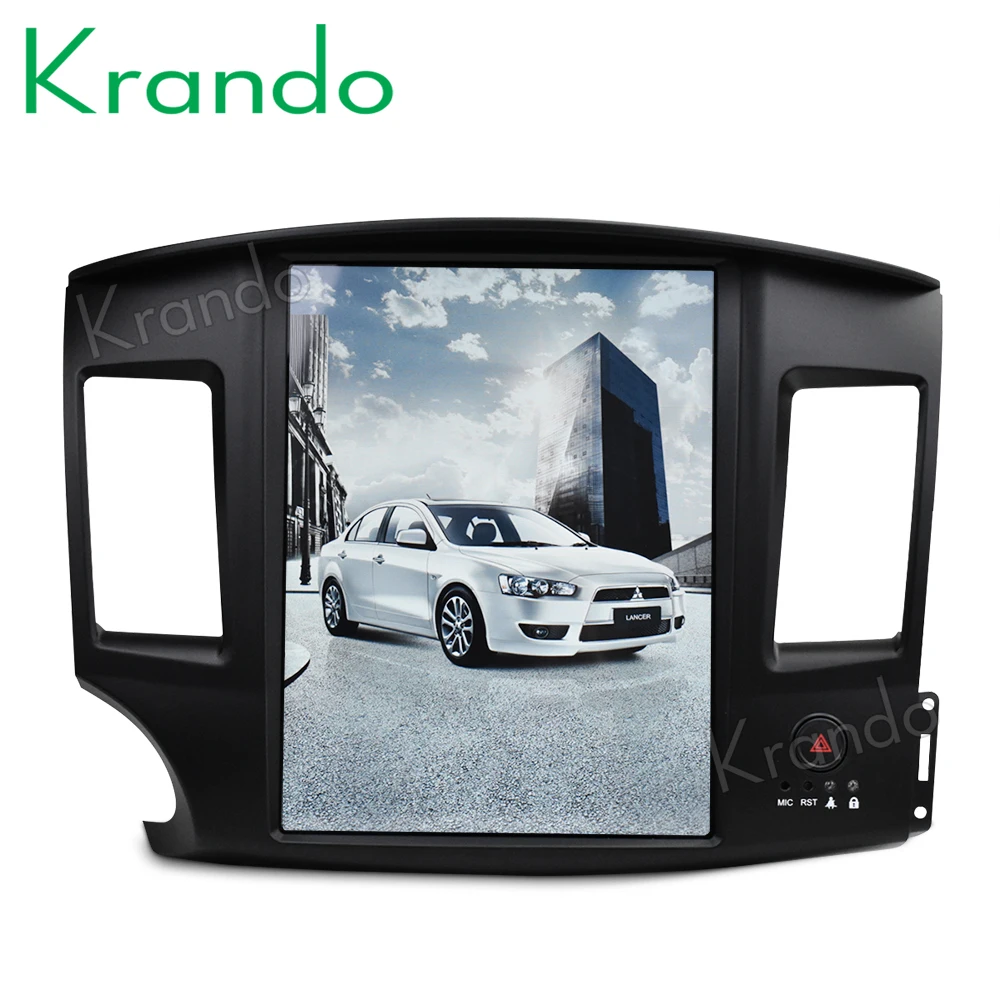 Автомагнитола с вертикальным экраном 9 0 дюйма Android 12 1 gps для Mitsubishi Lancer 2007