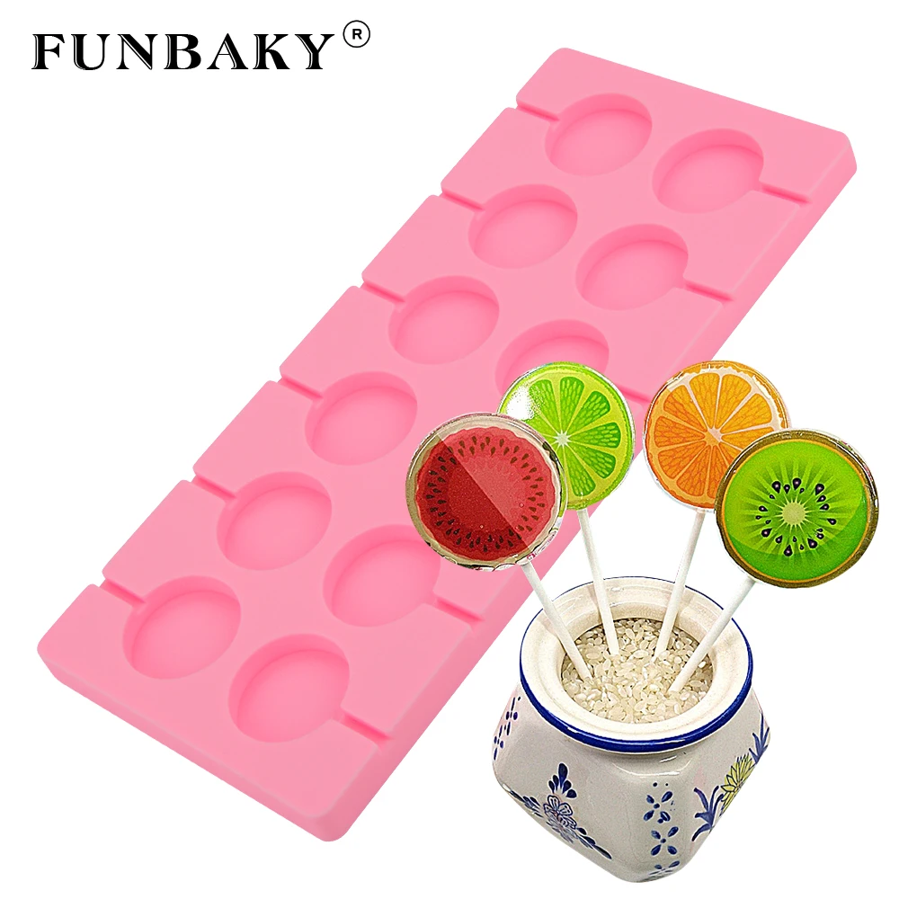 FUNBAKY 6 отверстий силиконовая форма для леденцов сделай сам леденец шоколад