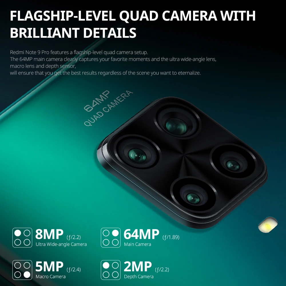 Смартфон Xiaomi Redmi Note 9 Pro 6 + 64/128 ГБ NFC Snapdragon 720G 8 ядер 67 дюйма 5020 мАч | Мобильные