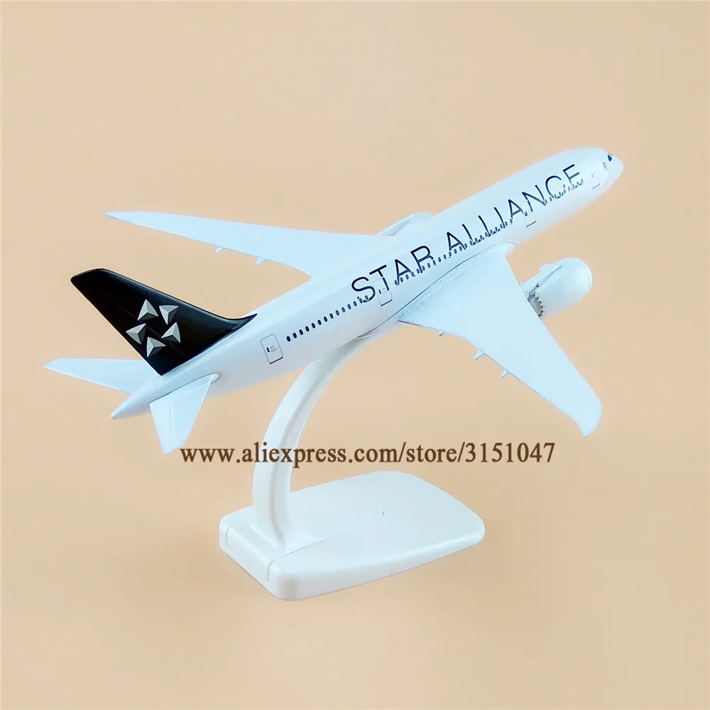 Модель самолета B787 из металлического сплава авиакомпания Air Star Alliance Airlines модель