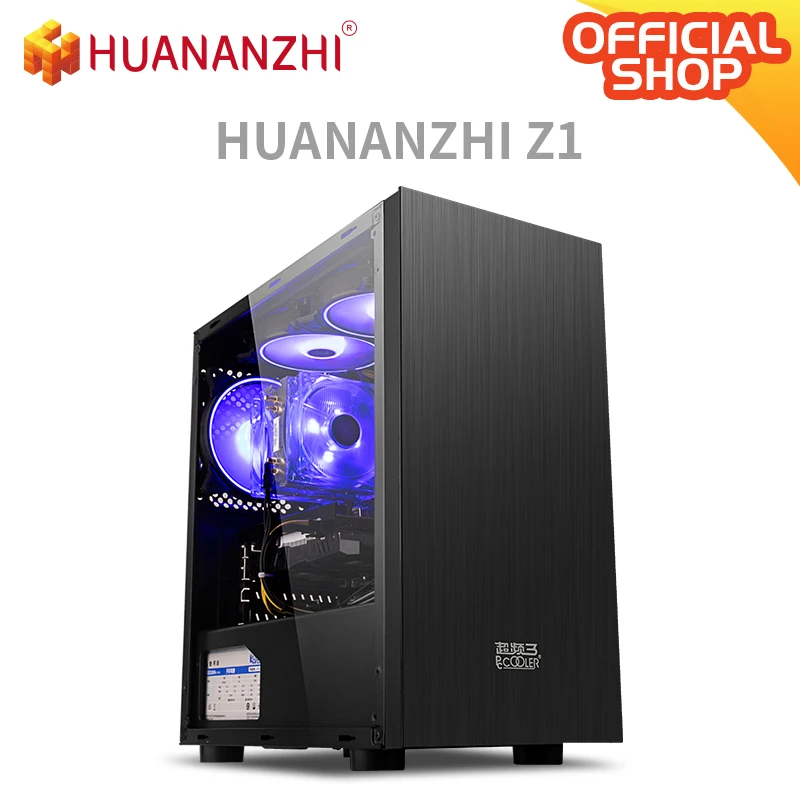 HUANANZHI Z1 офисный игровой i5 настольный компьютер ЦП 3470 DDR3 2*8G игровая карта GTX 750TI SSD