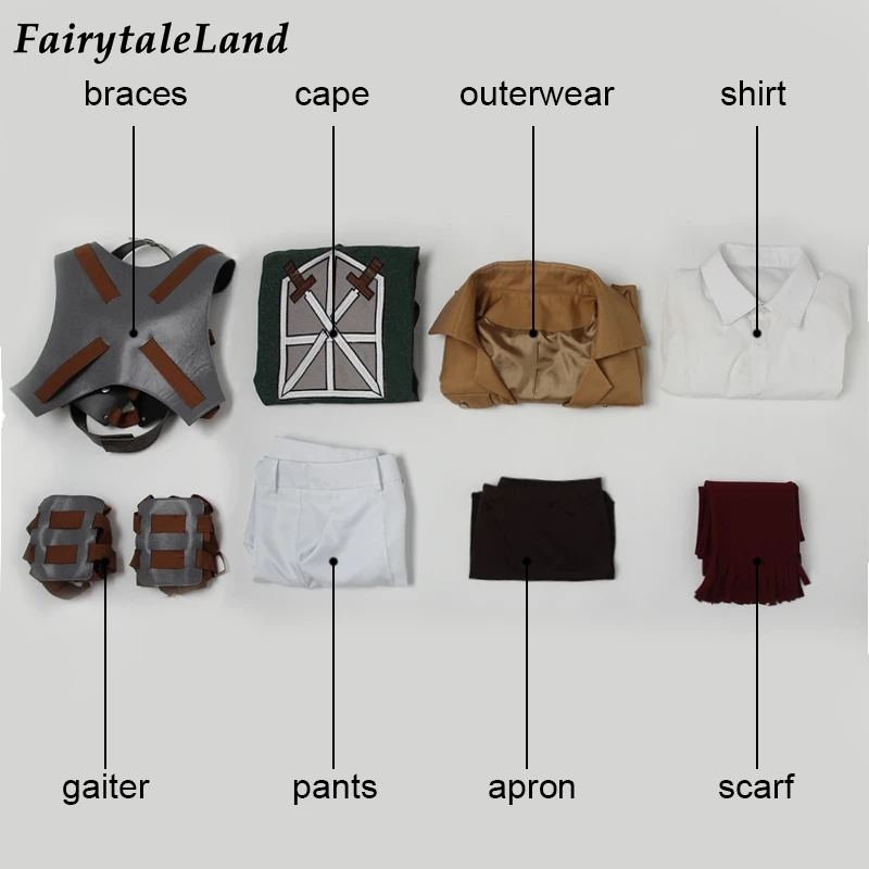 Женский костюм для косплея атака на Титанов |