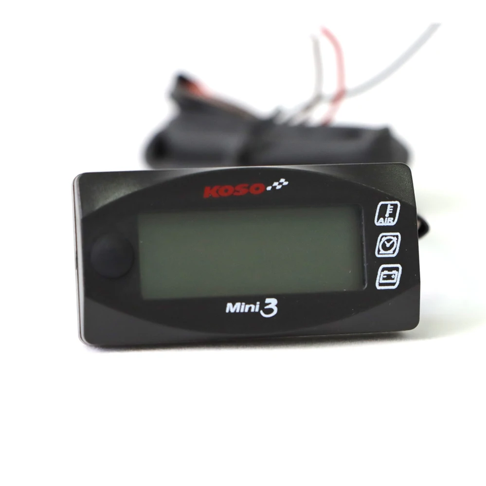 

KOSO Mini Style Instruction LED Display Meter KOSO MINI 3 (Air Temp+Time+Volt Meter) for Racing and Scooter Bike