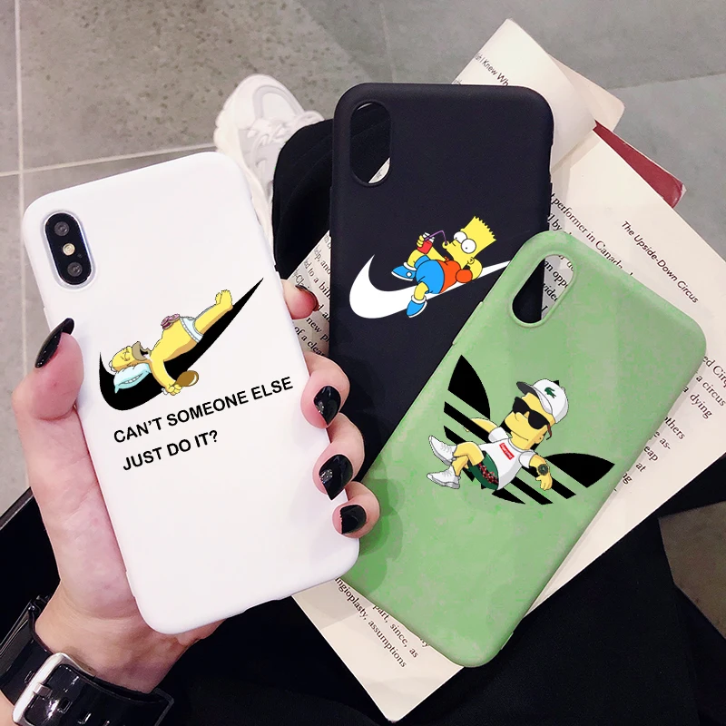 Чехол для телефона с изображением Симпсонов samsung Galaxy Note 10 9 8 Plus матовый