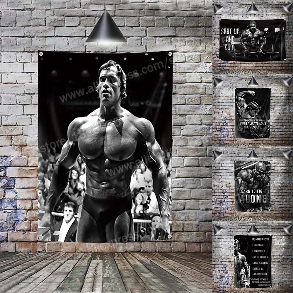 Постер с флагом для занятий спортом 144*96 см | Дом и сад