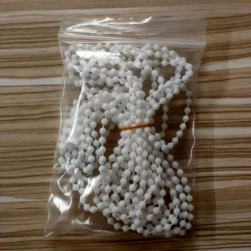 Шнур для цепи с бусинами 5 м роллов и римских штор ремонта белой пластиковой шнур