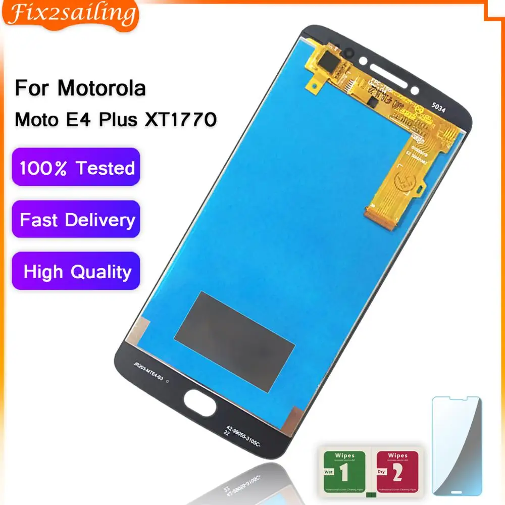 100% протестированный ЖК дисплей для Motorola Moto E4 Plus сенсорный экран дигитайзер