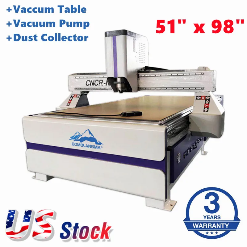 Qomolangma 51in x 98in 1325 Multifunctional CNC Carving Router Advertising Engraving Machine with Vacuum System