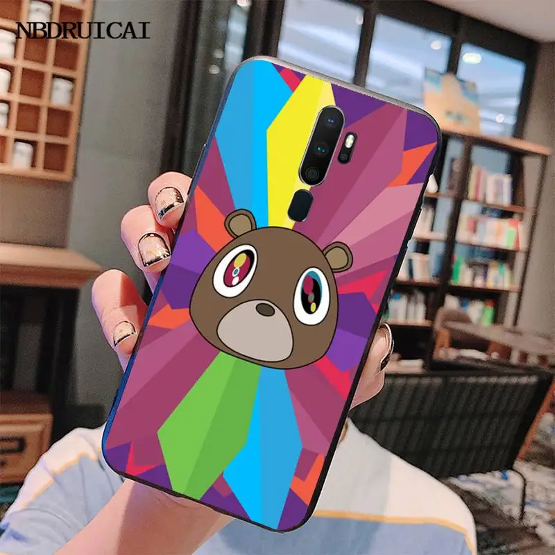 CUTEWANAN Kanye West Graduation Bear ТПУ Мягкий силиконовый чехол для телефона Oppo A5 A9 2020 Рено Z