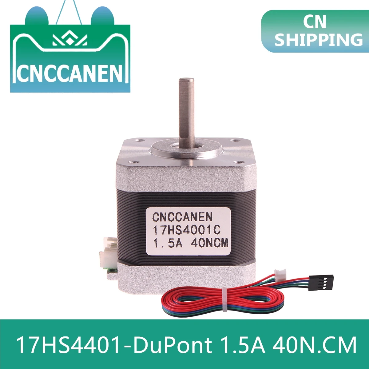 Шаговый электродвигатель 17HS4401 DuPont Nema 17 40 Н. См 1 5 А мм 4 проводной для 3D принтера