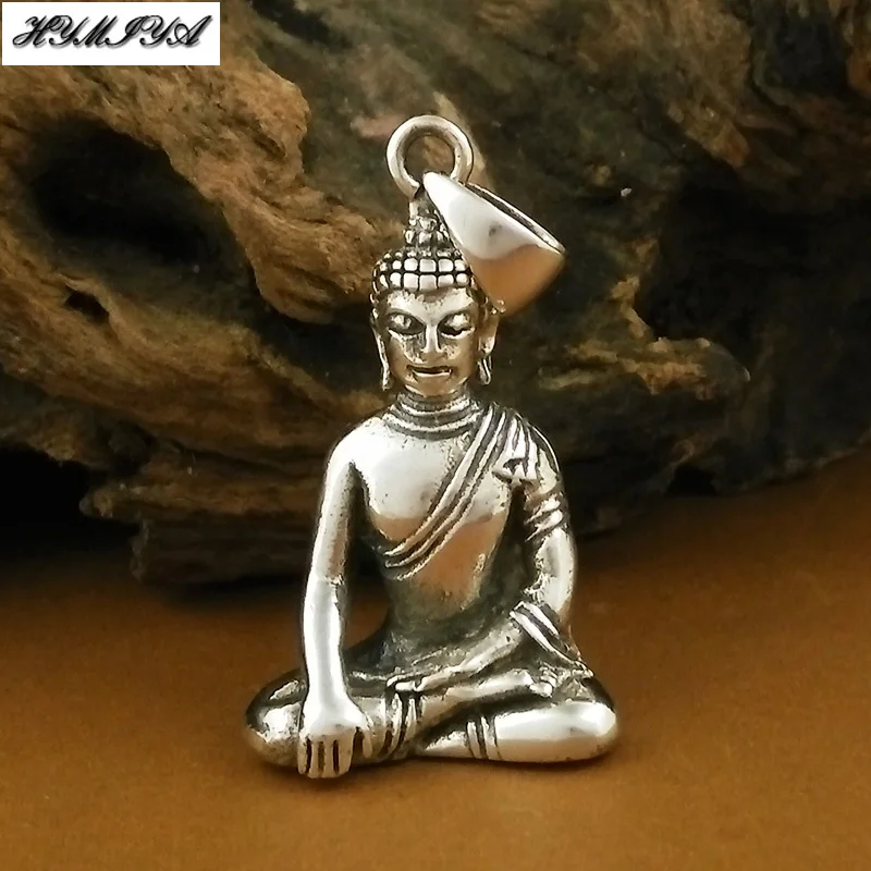 Подвеска из 100% серебра 925 пробы статуя Будды Шакьямуни буддийская подвеска
