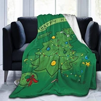 happy holidaze ultra soft micro fleece blanket couch for adults or kids