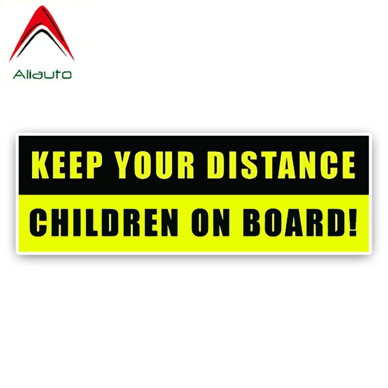 Интересные милые автомобильные наклейки Aliauto сохраняйте дистанцию дети на борту