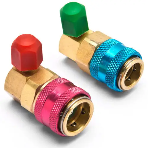 Fixmee AC R134A QC15 Quick Couplers Connectors Adapters Conversion Auto Car High & Low | Инструменты