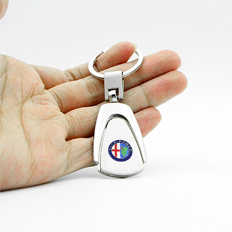 

Car Key Chain Rings For Alfa Romeo 159 Stelvio Giulia 4C Disco Giulietta Mito 8C Gt 147 156 146 155 166 456 Car Accessories