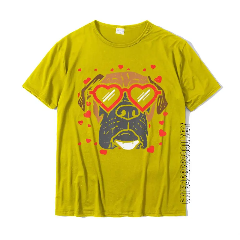 Футболка мужская с изображением сердца боксера и лица |