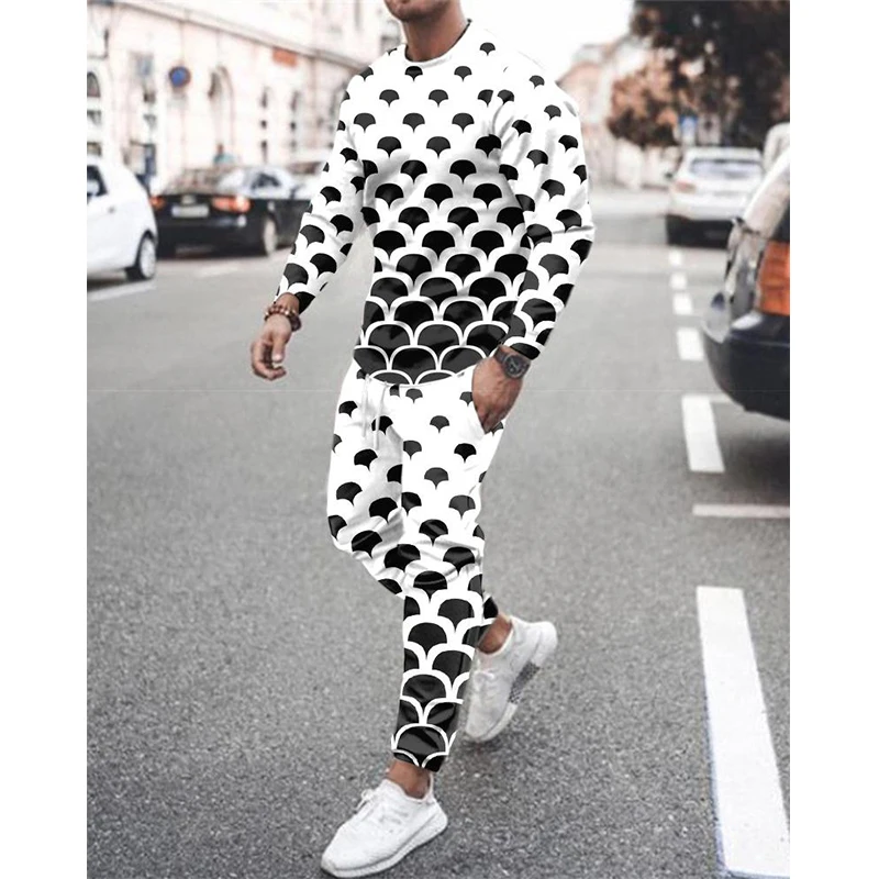 

Футболка мужская оверсайз с длинным рукавом, модная повседневная спортивная одежда с 3D принтом, свитшот, топ, весна-лето 2022