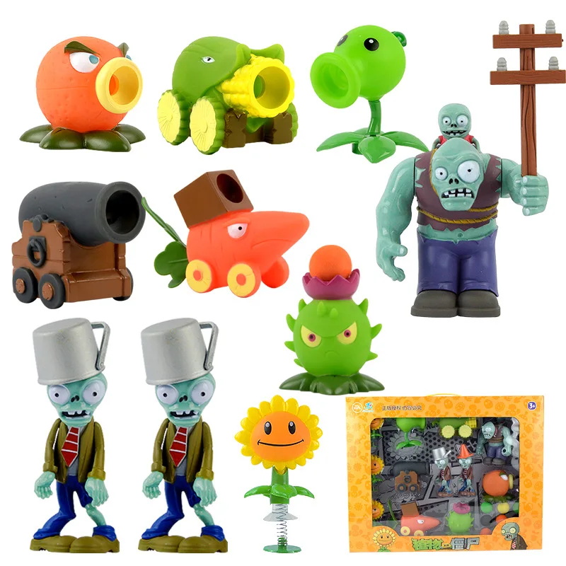 Фигурка аниме Растения против зомби 2 мягкая резиновая кукла крестьянин полная