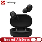 Bluetooth-наушники Xiaomi Redmi AirDots 2, Bluetooth-гарнитура BT5 с поддержкой Bluetooth 5,0, левый = Правый режим низкого задержки, настоящие Беспроводные стереонаушники с автоссылкой